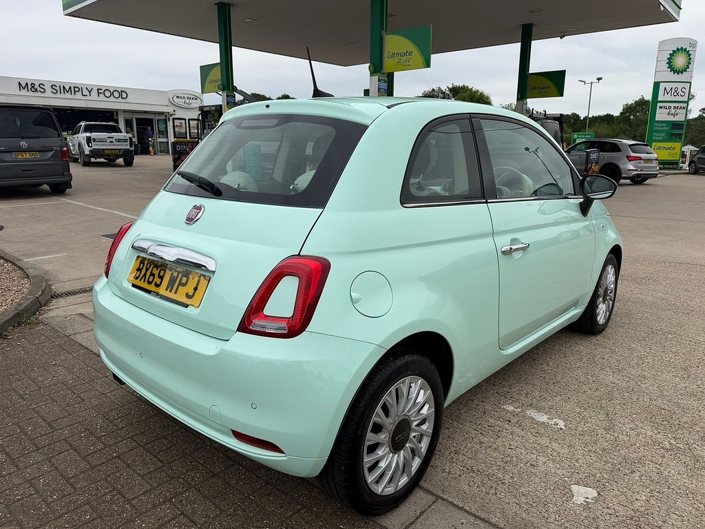 Fiat 500 1.2 Lounge Hatchback Euro 6 Ss BX69WPJ Green #5