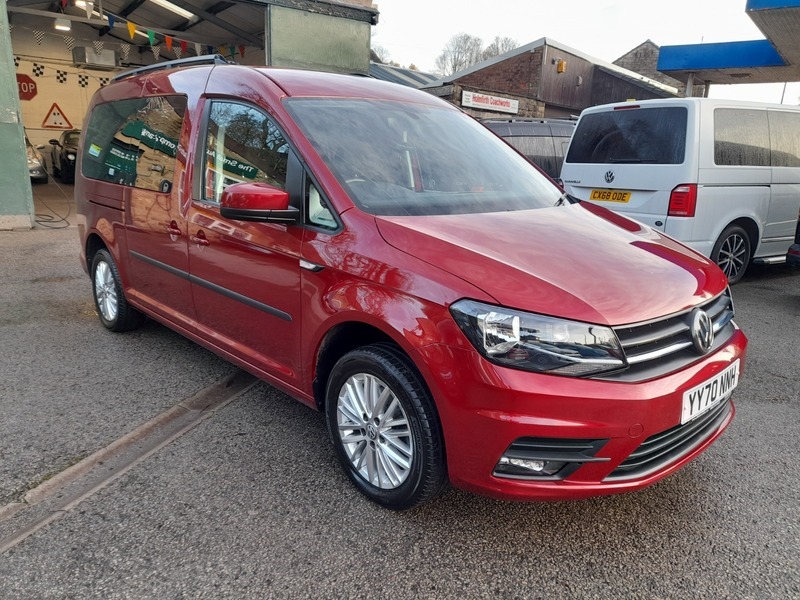 Volkswagen Caddy Maxi Life C20 Life Tdi Maxi YY70NNH Red #3