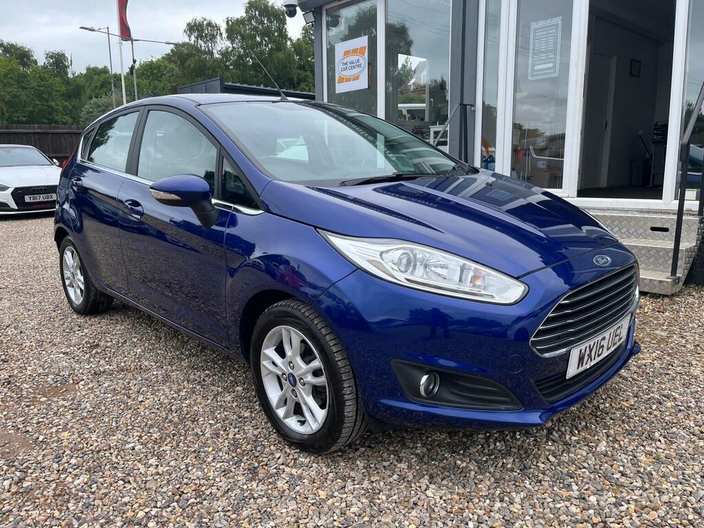 Ford Fiesta Hatchback 1.0T Ecoboost Zetec Euro 6 Ss 20 WX16UEL Blue