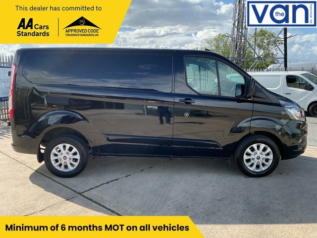 Ford Transit Custom 2.0 280 Ecoblue Limited Panel Van Manua YM71GYJ Black #2