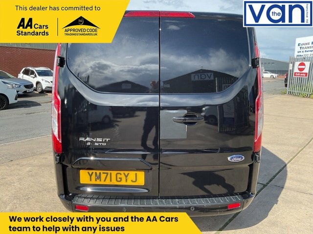 Ford Transit Custom 2.0 280 Ecoblue Limited Panel Van Manua YM71GYJ Black #4
