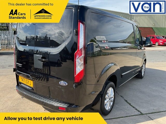 Ford Transit Custom 2.0 280 Ecoblue Limited Panel Van Manua YM71GYJ Black #3