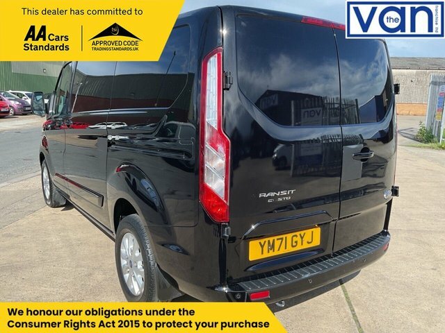 Ford Transit Custom 2.0 280 Ecoblue Limited Panel Van Manua YM71GYJ Black #5