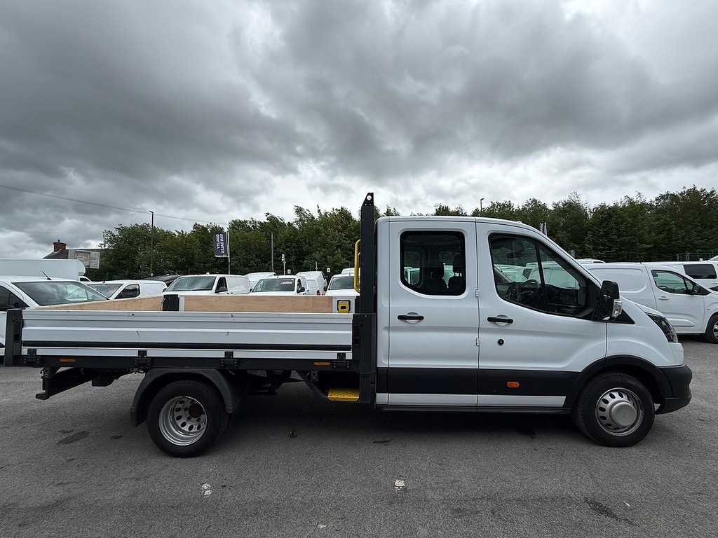 Ford Transit Custom 350 Ecoblue Double Cab Air Con 2.0 Dropside Ma MM72TCU White #4