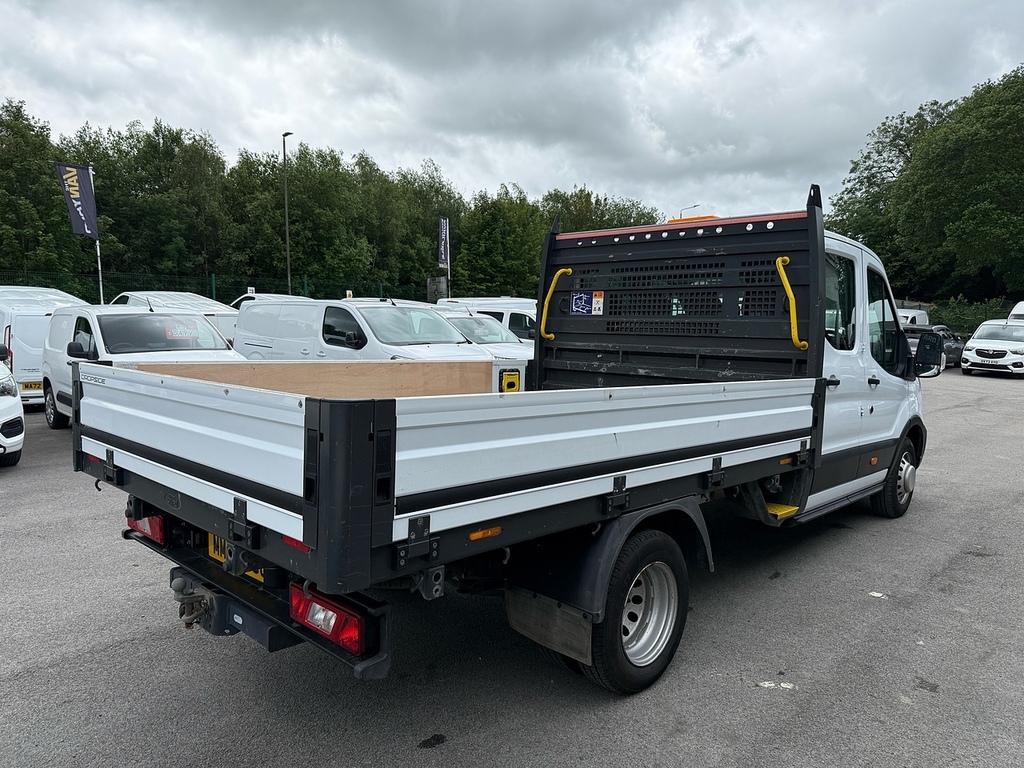 Ford Transit Custom 350 Ecoblue Double Cab Air Con 2.0 Dropside Ma MM72TCU White #5