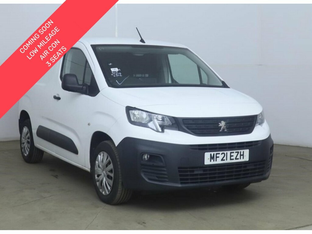 Peugeot Partner 1.5 Bluehdi 1000 Professional 3 Seats Air Con Swb White