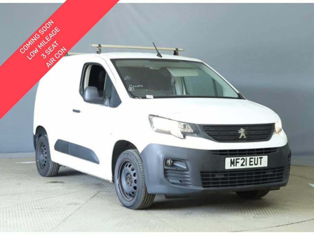 Peugeot Partner 1.5 Bluehdi 1000 Professional 3 Seats Air Con Swb White