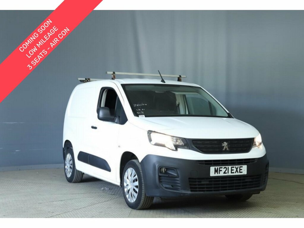 Peugeot Partner 1.5 Bluehdi 1000 Professional 3 Seats Air Con Swb White
