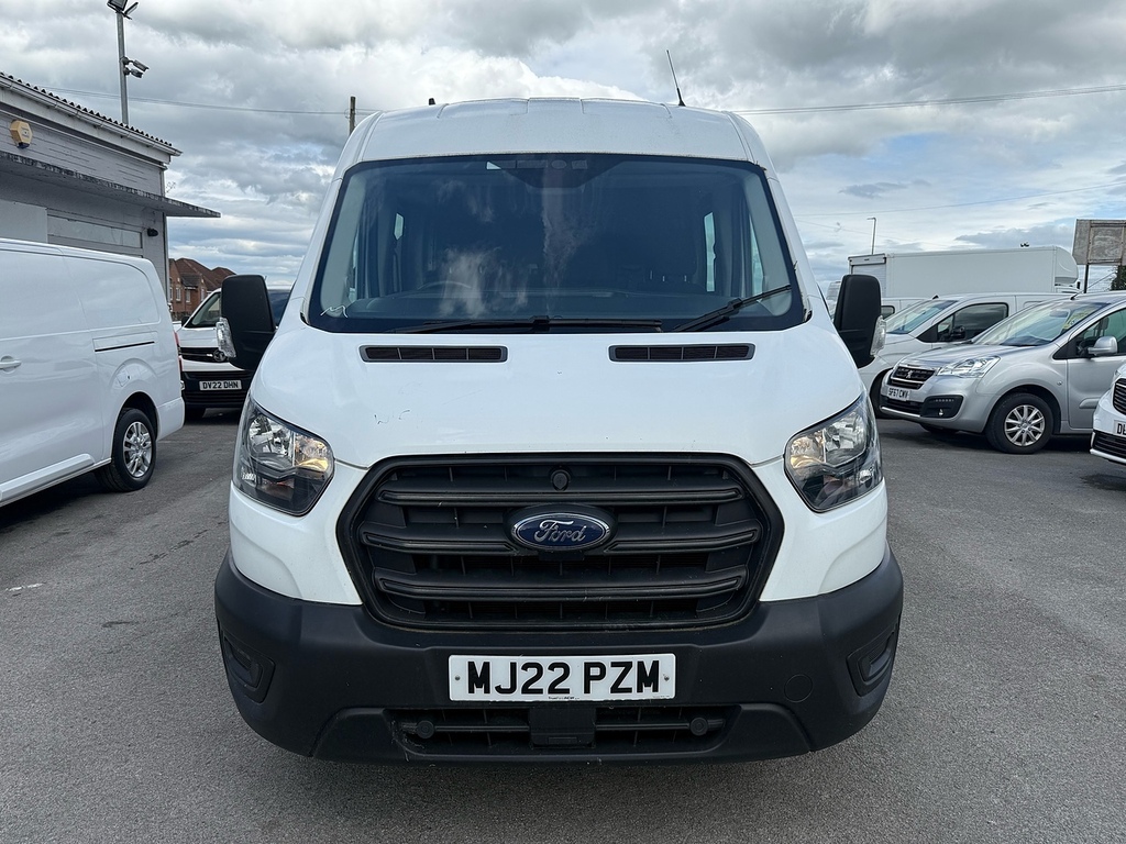 Ford Transit Custom 2.0 350 Ecoblue Leader Crew Van Air Con L3 H2 Doub MJ22PZM White #2