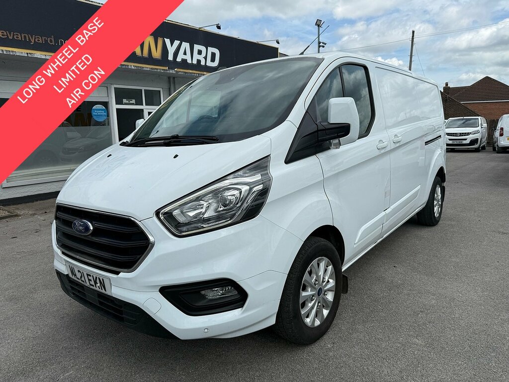 Ford Transit Custom 2.0 300 Ecoblue Limited Lwb Air Con Van ML21EKN White