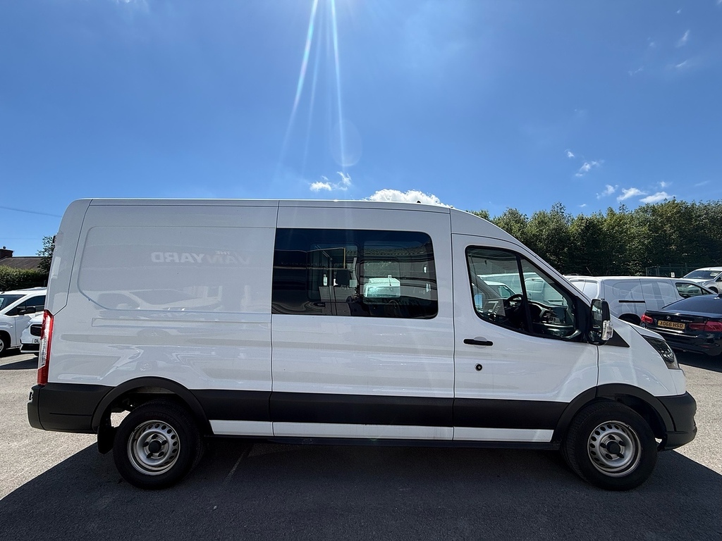 Ford Transit Custom 2.0 350 Ecoblue Leader Crew Van Air Con L3 H2 Doub MT22EPY White #4