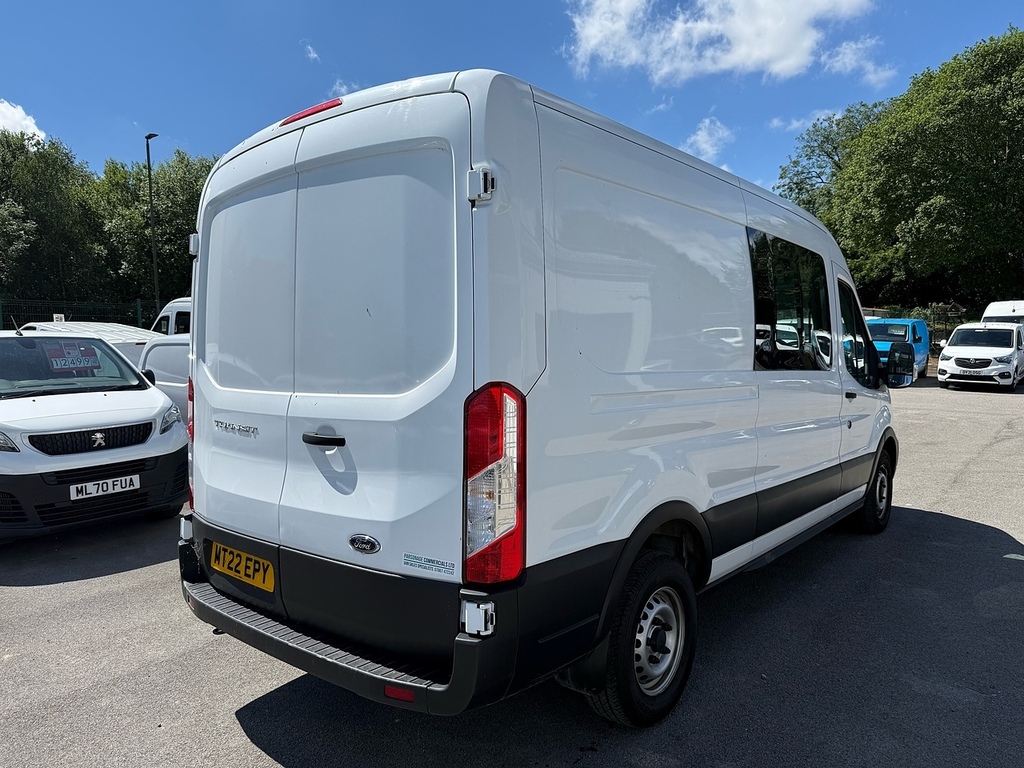Ford Transit Custom 2.0 350 Ecoblue Leader Crew Van Air Con L3 H2 Doub MT22EPY White #5