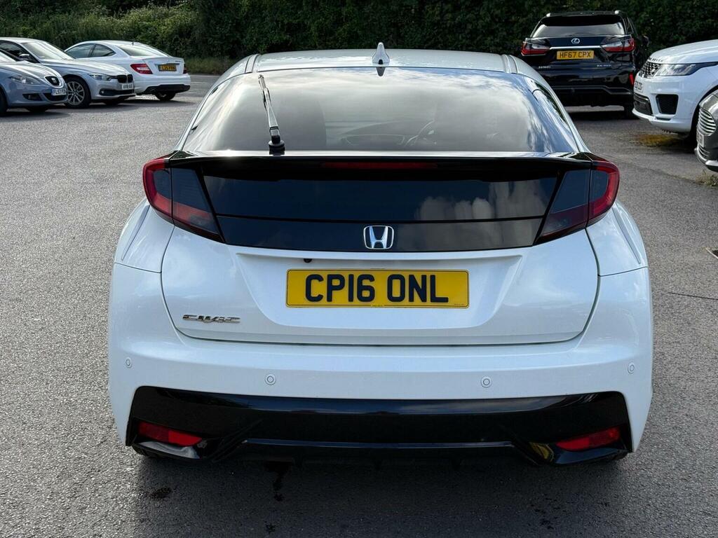 Honda Civic Hatchback 1.8 I-vtec Se Plus Navi Euro 6 Ss 5 White #5