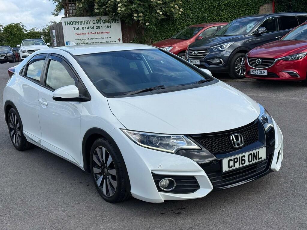 Honda Civic Hatchback 1.8 I-vtec Se Plus Navi Euro 6 Ss 5 White