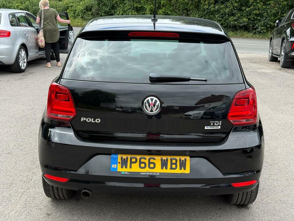 Volkswagen Polo Hatchback 1.4 Tdi Bluemotion Tech Sel Euro 6 Ss Black #5