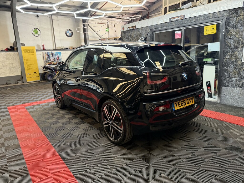 BMW i3 Hatchback 0.6 I3 94Ah With Range Extender 201868 YE68GXY Black #6