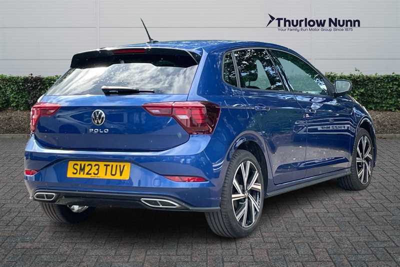 Volkswagen Polo 1.0 Tsi R-line Hatchback Euro 6 SM23TUV Blue #3