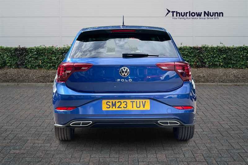 Volkswagen Polo 1.0 Tsi R-line Hatchback Euro 6 SM23TUV Blue #4