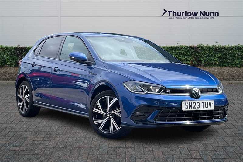 Volkswagen Polo 1.0 Tsi R-line Hatchback Euro 6 SM23TUV Blue
