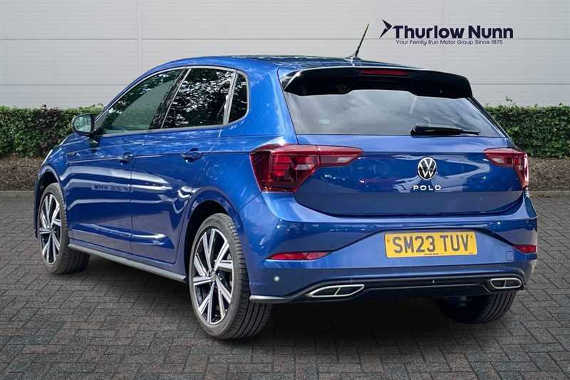 Volkswagen Polo 1.0 Tsi R-line Hatchback Euro 6 SM23TUV Blue #5