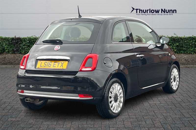 Fiat 500 Lounge 1.2 Dualogic Startstop 69Bhp LS16EYX Black #3