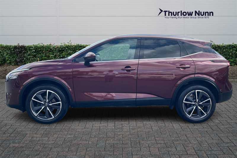 Nissan Qashqai 1.3 Dig-t Mhev Tekna Suv Hybrid BJ73OOV Red #6