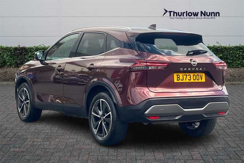 Nissan Qashqai 1.3 Dig-t Mhev Tekna Suv Hybrid BJ73OOV Red #5