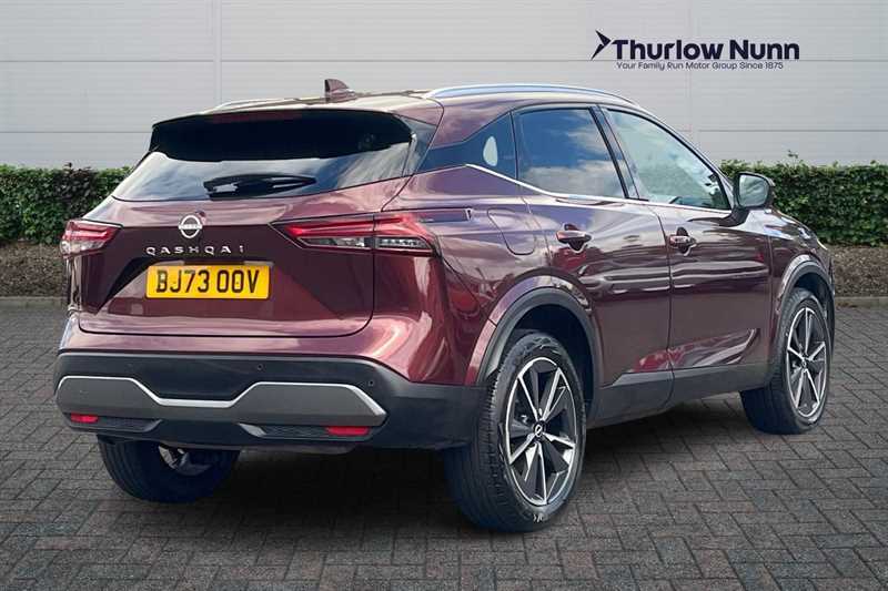 Nissan Qashqai 1.3 Dig-t Mhev Tekna Suv Hybrid BJ73OOV Red #3