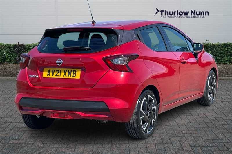 Nissan Micra 1.0 Ig-t Acenta Hatchback Xtron Euro 6 AV21XWB Red #4