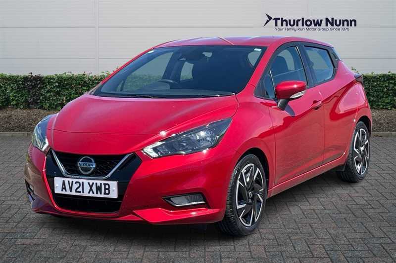Nissan Micra 1.0 Ig-t Acenta Hatchback Xtron Euro 6 AV21XWB Red #6