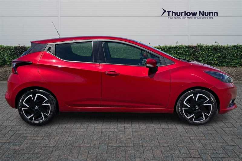 Nissan Micra 1.0 Ig-t Acenta Hatchback Xtron Euro 6 AV21XWB Red #3