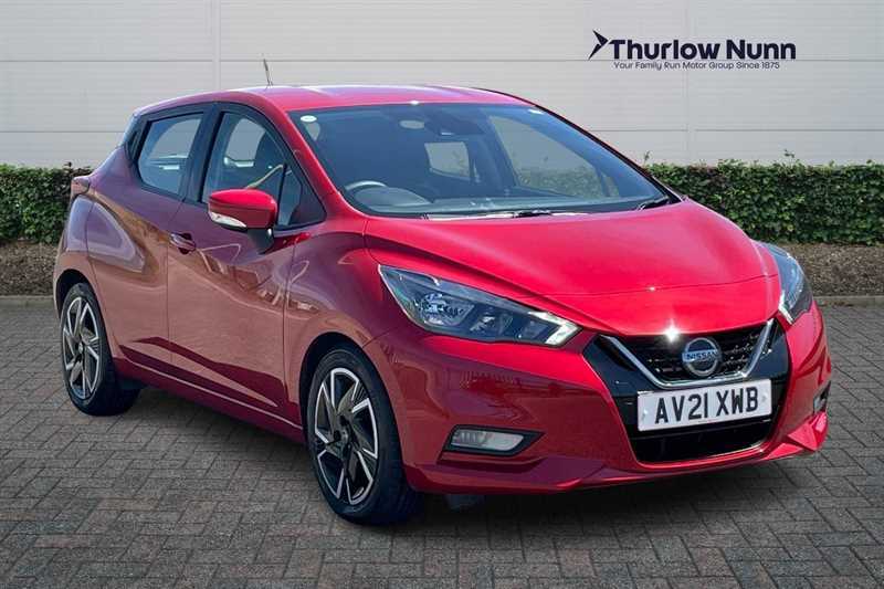 Nissan Micra 1.0 Ig-t Acenta Hatchback Xtron Euro 6 AV21XWB Red