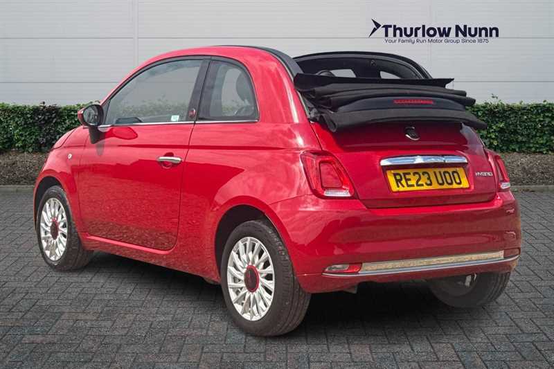 Fiat 500C 1.0 Mhev Red Convertible Euro 6 RE23UOO Red #5