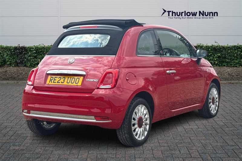 Fiat 500C 1.0 Mhev Red Convertible Euro 6 RE23UOO Red #3
