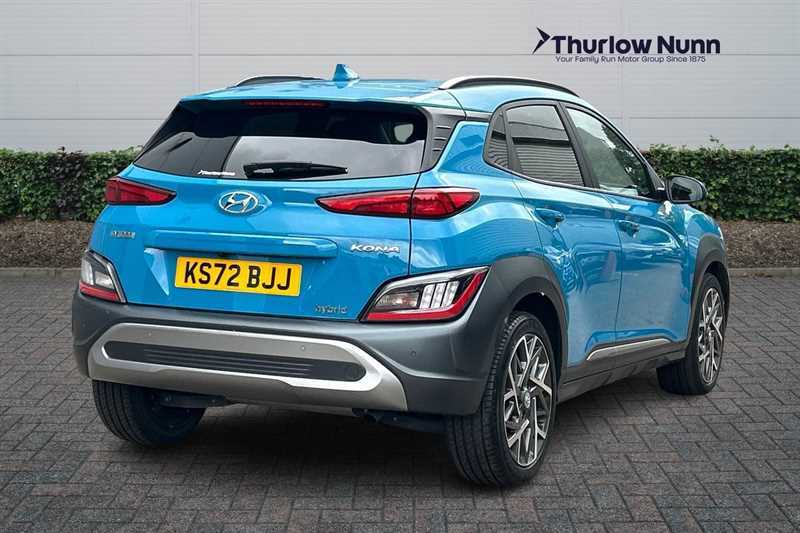 Hyundai Kona 1.6 H-gdi Premium Suv Hybrid Dct Euro 6 KS72BJJ Blue #3