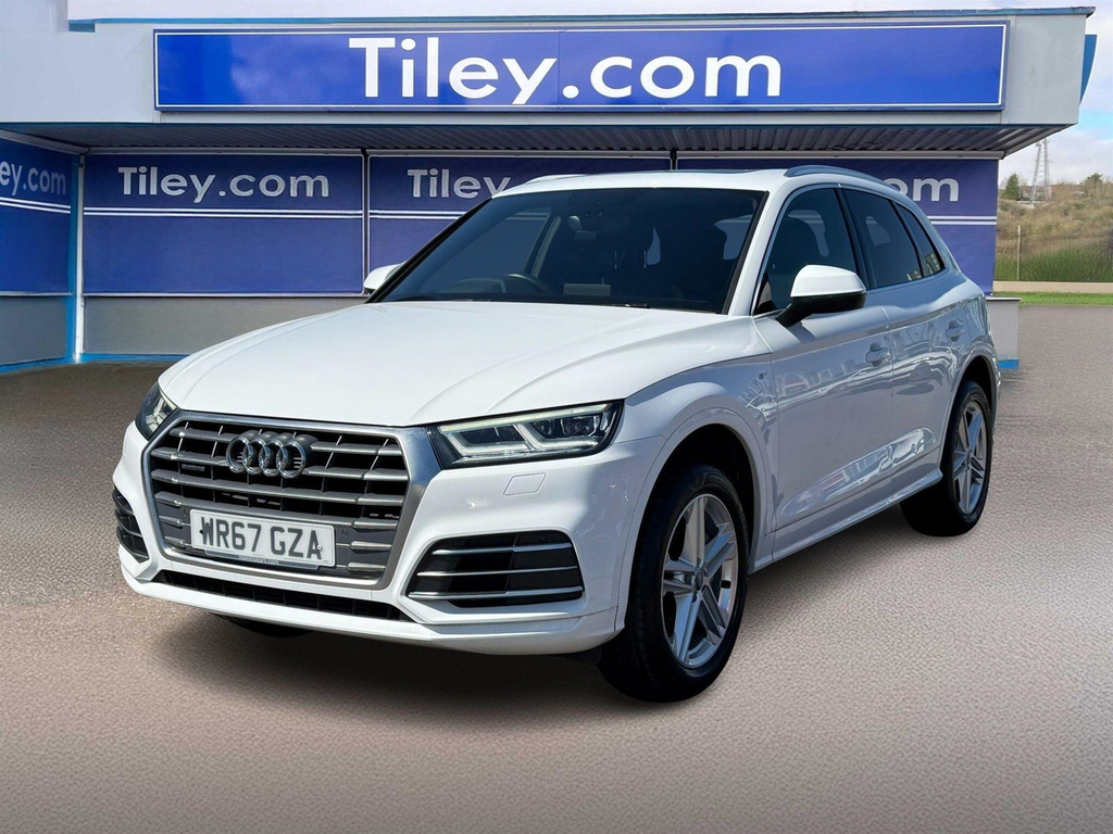 Audi Q5 2.0 Tfsi S Line S Tronic Quattro Euro 6 Ss WR67GZA White #3