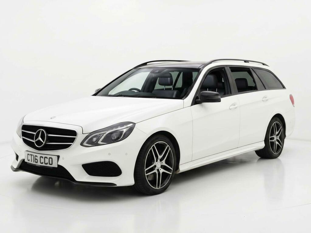 Mercedes-Benz E Class Amg Night Edition White #2