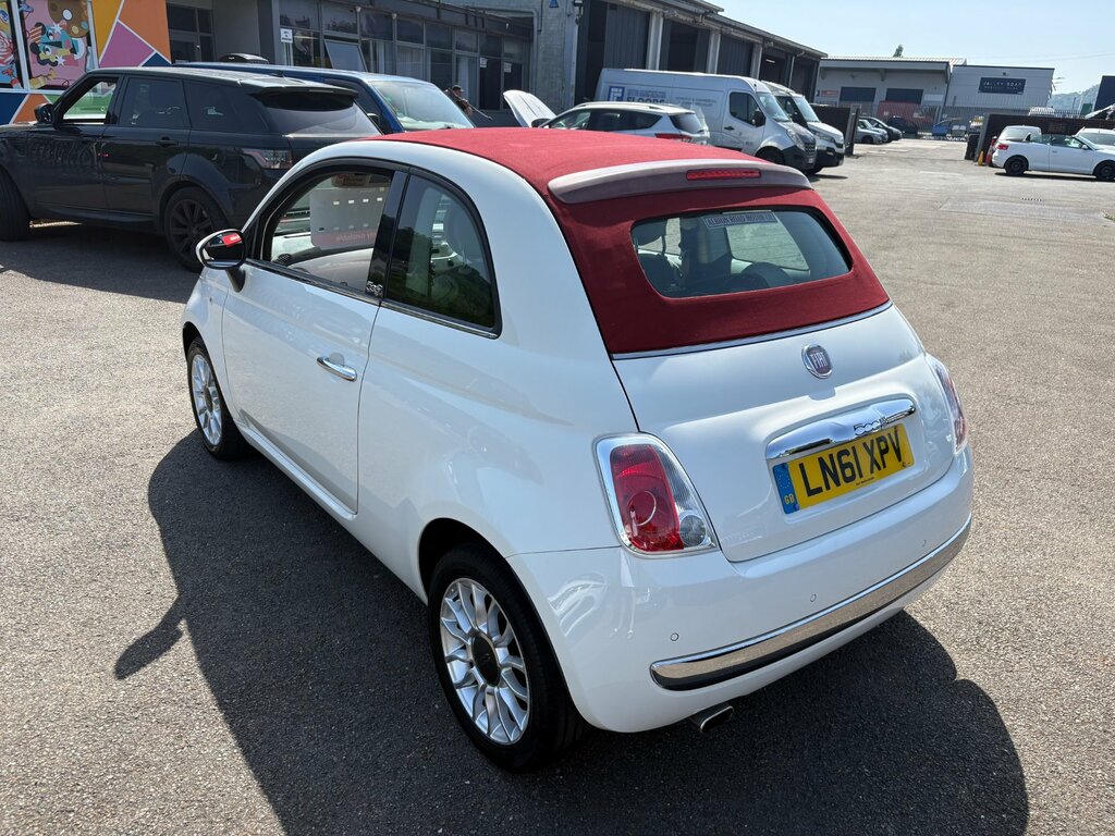 Fiat 500C 1.2 Lounge Convertible Euro 5 6 White #6