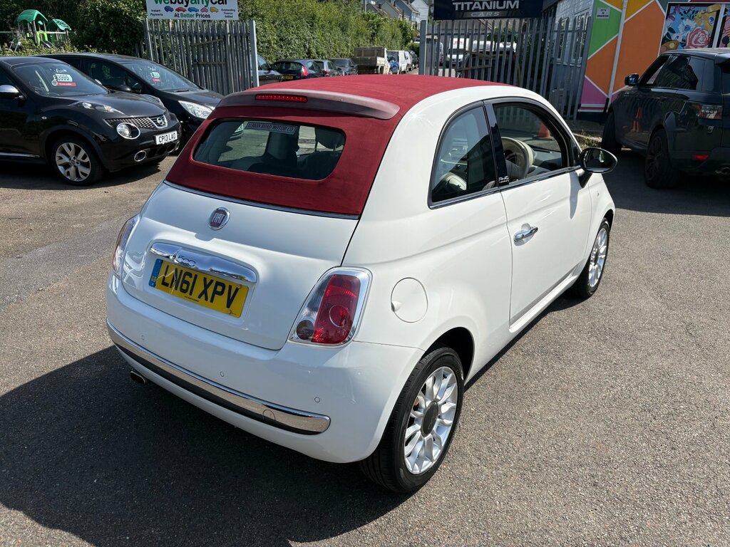 Fiat 500C 1.2 Lounge Convertible Euro 5 6 White #4