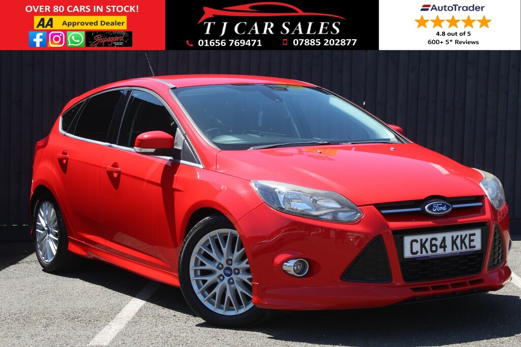 Ford Focus Hatchback 1.0 T Ecoboost Zetec S 2014 CK64KKE Red #6