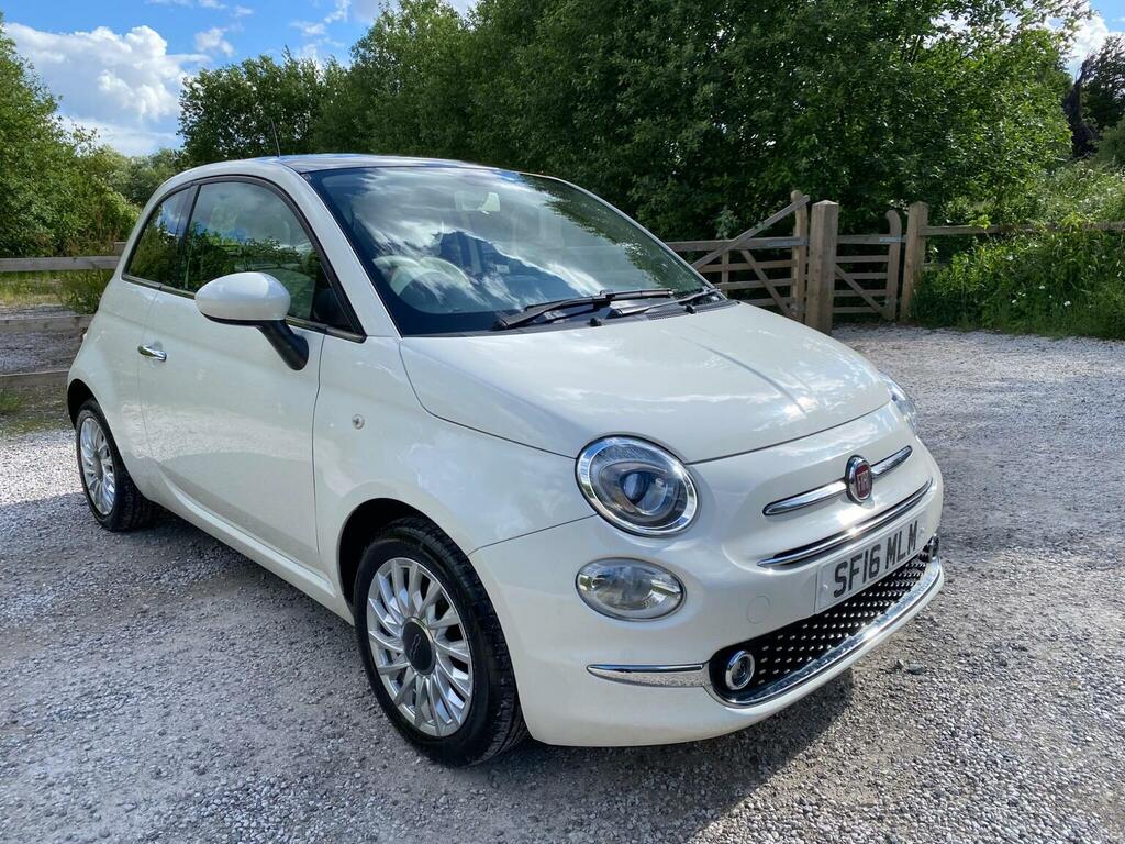Fiat 500 1.2 Lounge Euro 6 Ss White