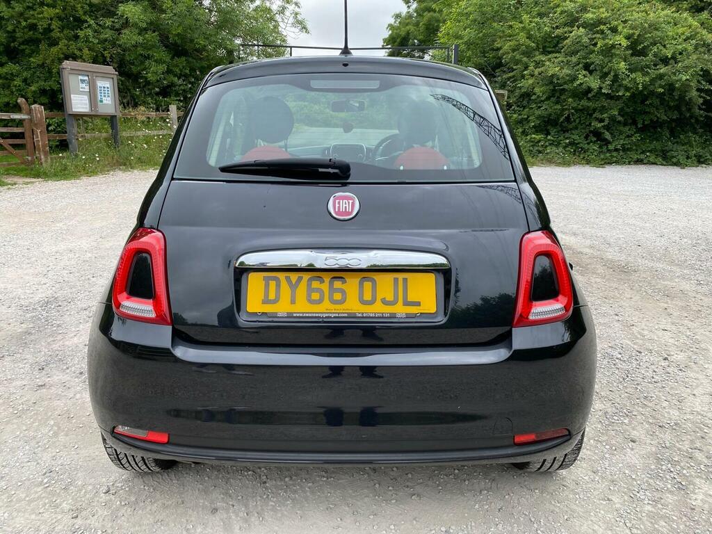 Fiat 500 Hatchback 1.2 Eco Pop Star Euro 6 Ss 2016 DY66OJL Black #6