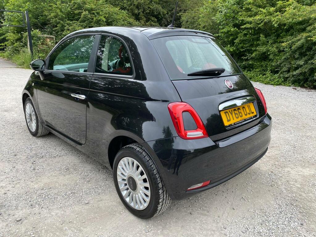 Fiat 500 Hatchback 1.2 Eco Pop Star Euro 6 Ss 2016 DY66OJL Black #4