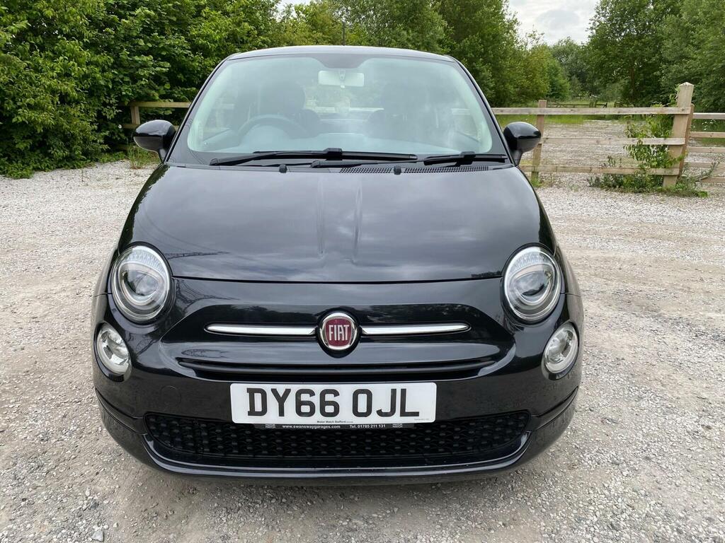 Fiat 500 Hatchback 1.2 Eco Pop Star Euro 6 Ss 2016 DY66OJL Black #2