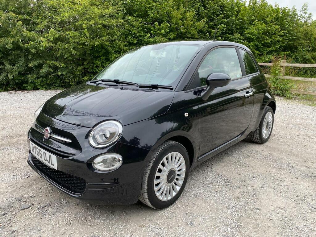 Fiat 500 Hatchback 1.2 Eco Pop Star Euro 6 Ss 2016 DY66OJL Black #3
