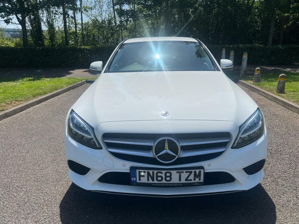 Mercedes-Benz C Class Saloon 1.5 C200 Mhev Eq Boost Sport G-tronic Euro FN68TZM White #2