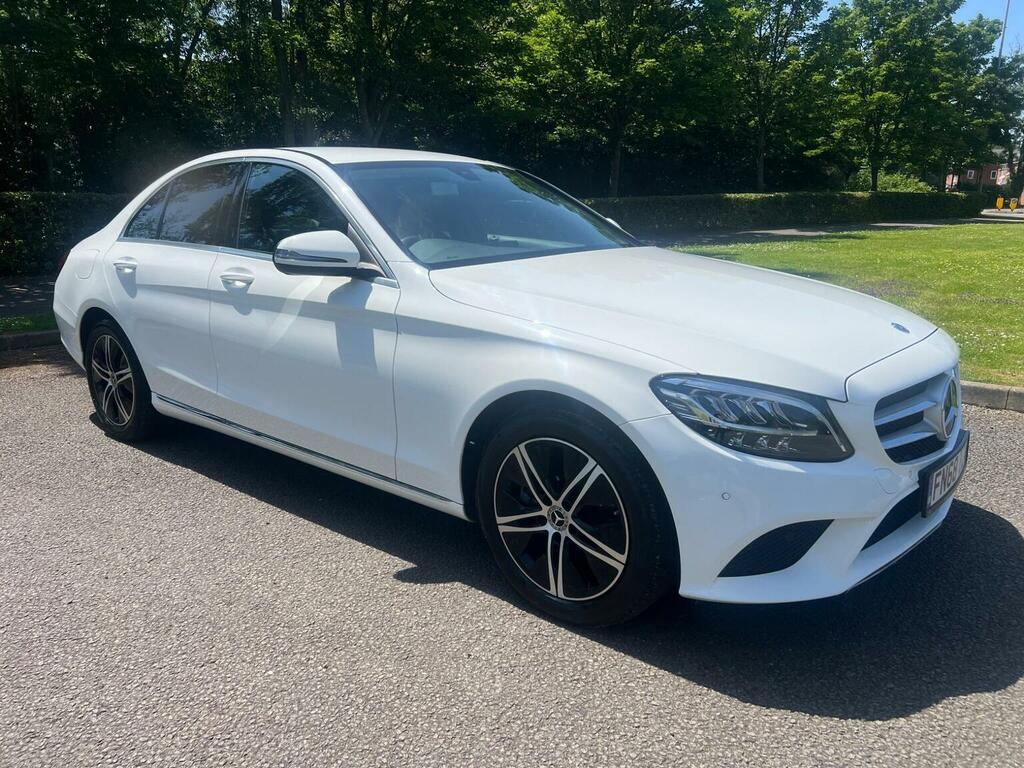 Mercedes-Benz C Class Saloon 1.5 C200 Mhev Eq Boost Sport G-tronic Euro White