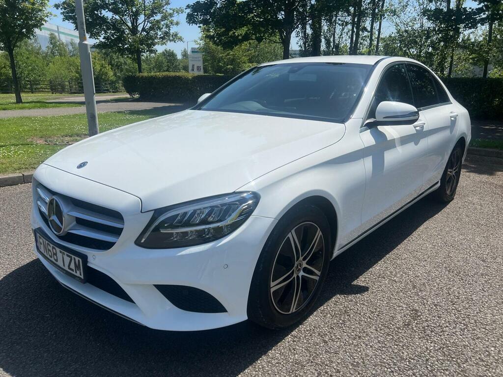 Mercedes-Benz C Class Saloon 1.5 C200 Mhev Eq Boost Sport G-tronic Euro FN68TZM White #3
