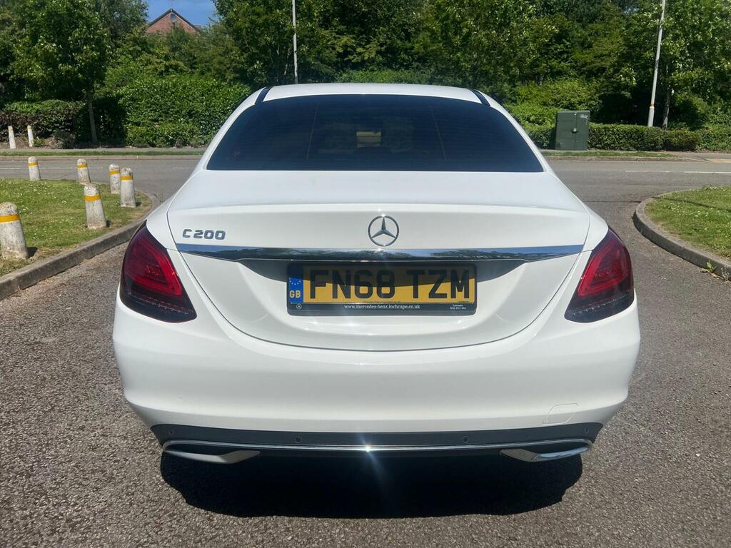 Mercedes-Benz C Class Saloon 1.5 C200 Mhev Eq Boost Sport G-tronic Euro FN68TZM White #5