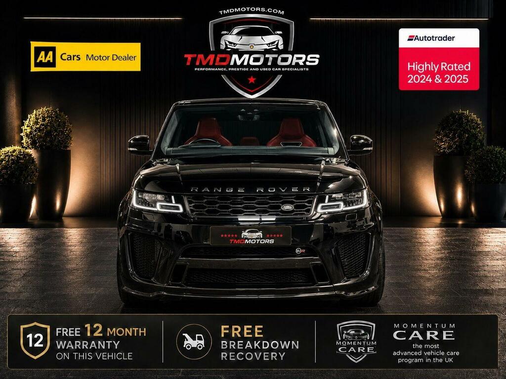 Land Rover Range Rover Sport 5.0 P575 V8 Svr 4Wd Euro 6 Ss Black